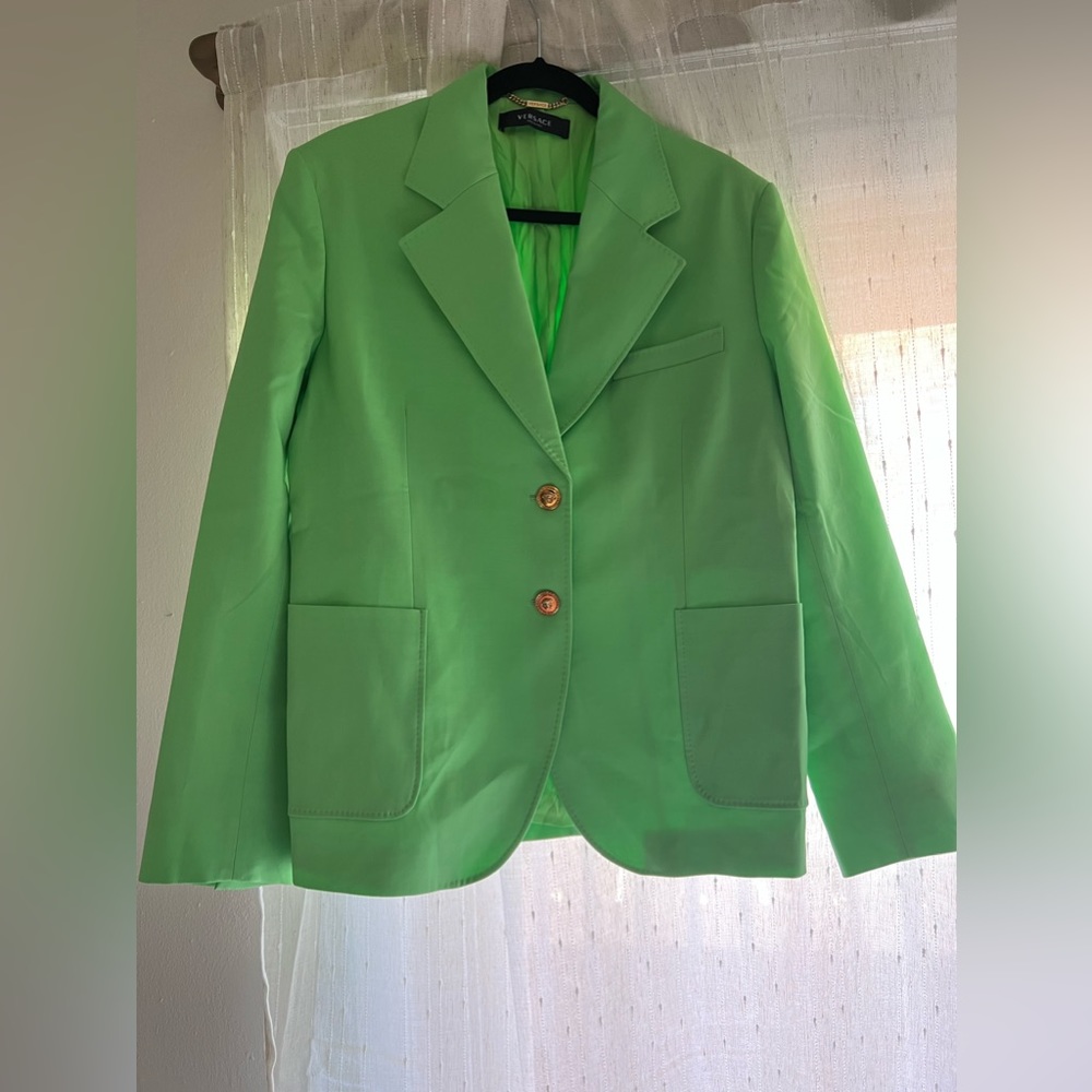 Versace Medusa button single breasted blazer